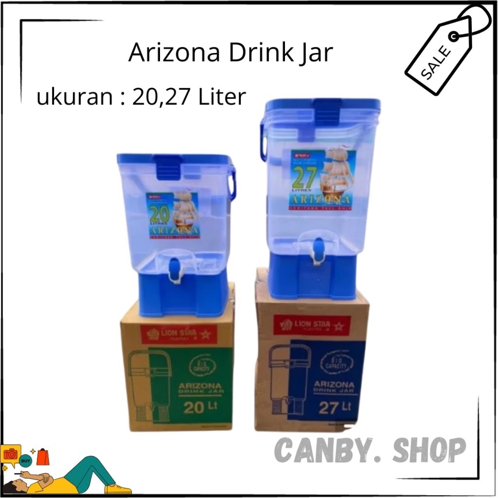 Arizona Water Dispenser Tempat Air 20-27 Liter / Toples Air / Dispenser Plastik