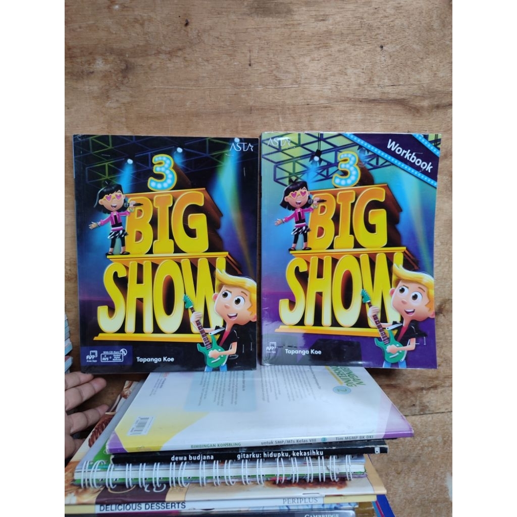 Big Show 3. student book & workbook. Asta. bekas