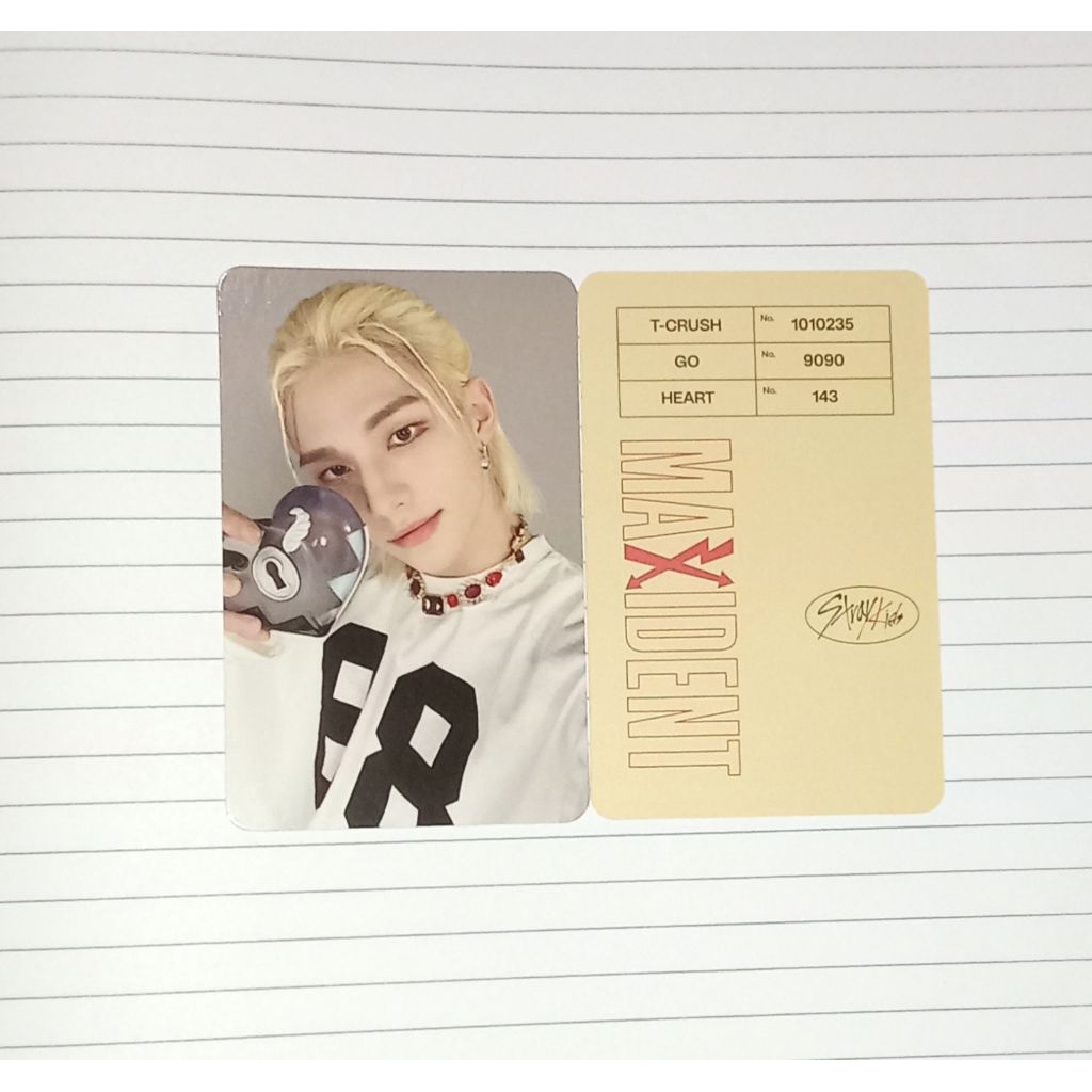 CLEARANCE SALE / Photocard Straykids Hyunjin pob papercase maxident Do it Noeasy 5-star Rock Star AT