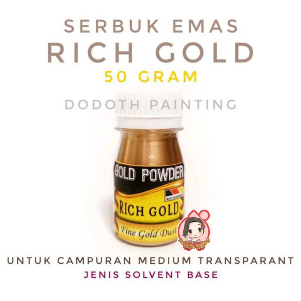 Serbuk Emas Rich Gold Powder 50 Gram