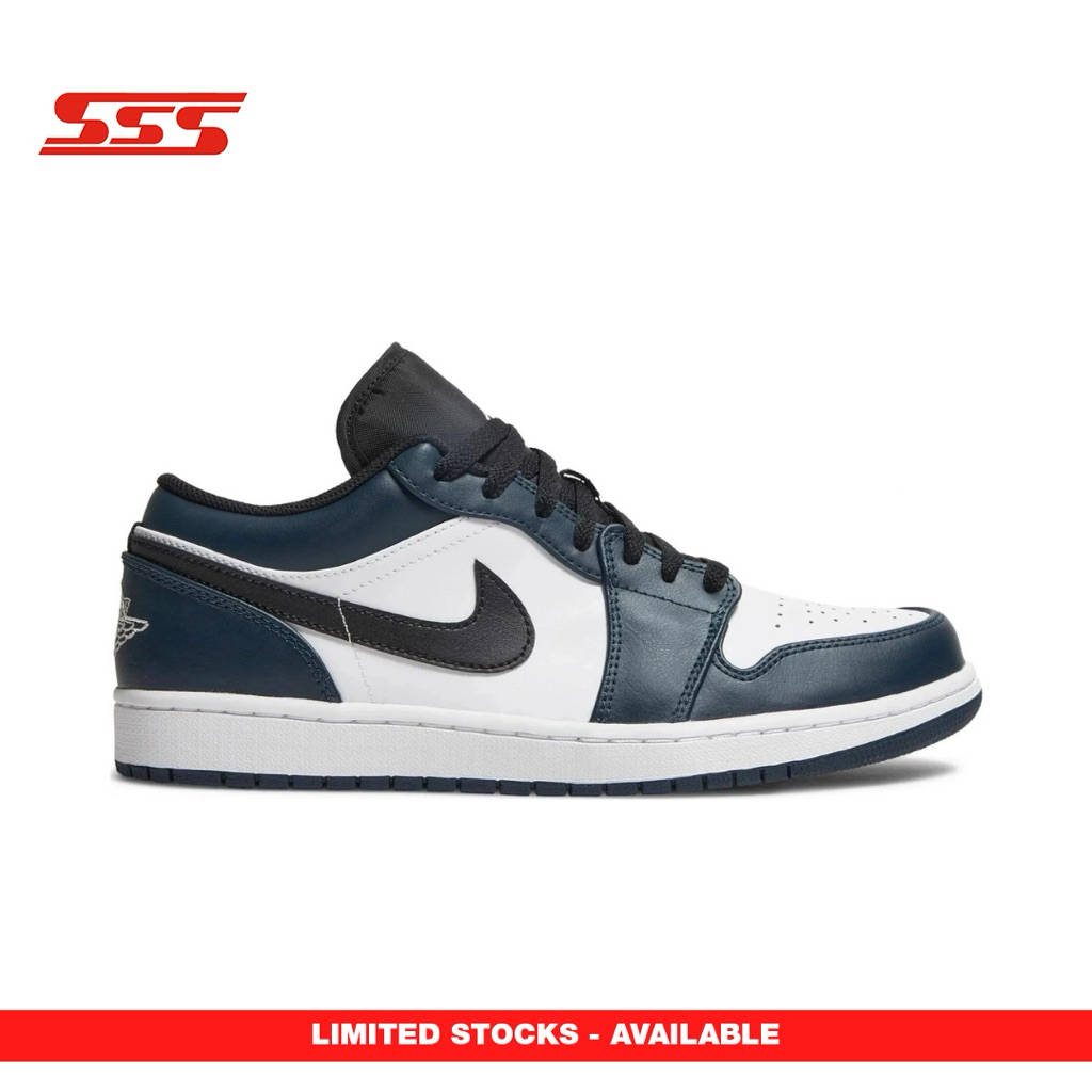 Sepatu Nike Air Jordan 1 low Dark navy White