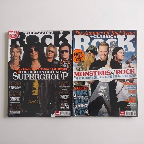 Paket 2 majalah musik CLASSIC ROCK: Supergroup + Monsters of Rock