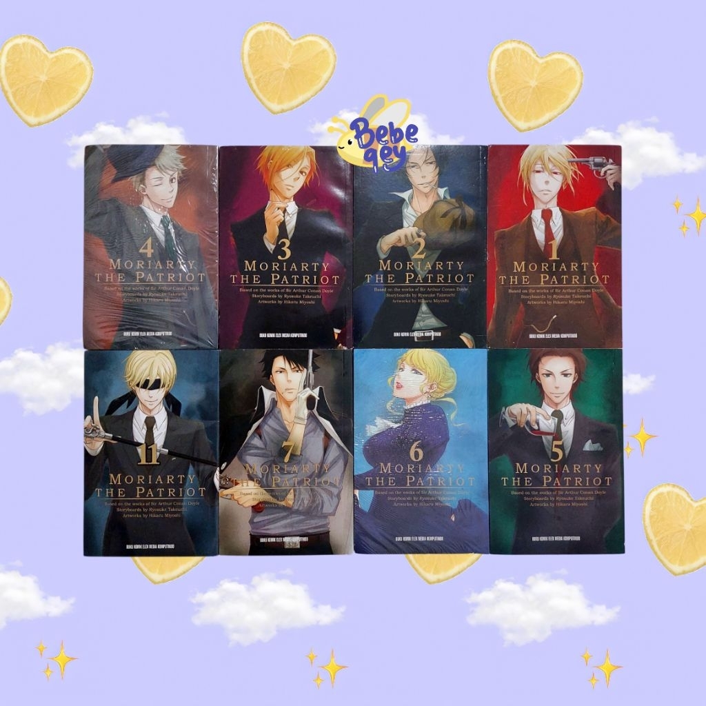 (SET) Komik Moriarty The Patriot Vol. 1-7 & 11 Terjemahan Indonesia