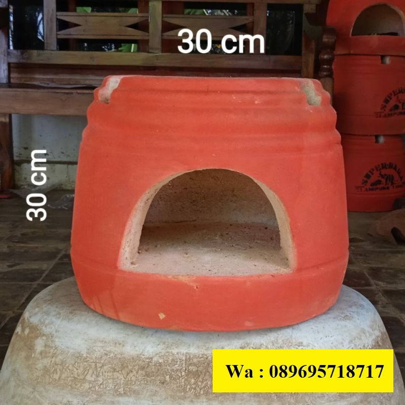 Tungku gerabah kayu arang briket untuk bakaran