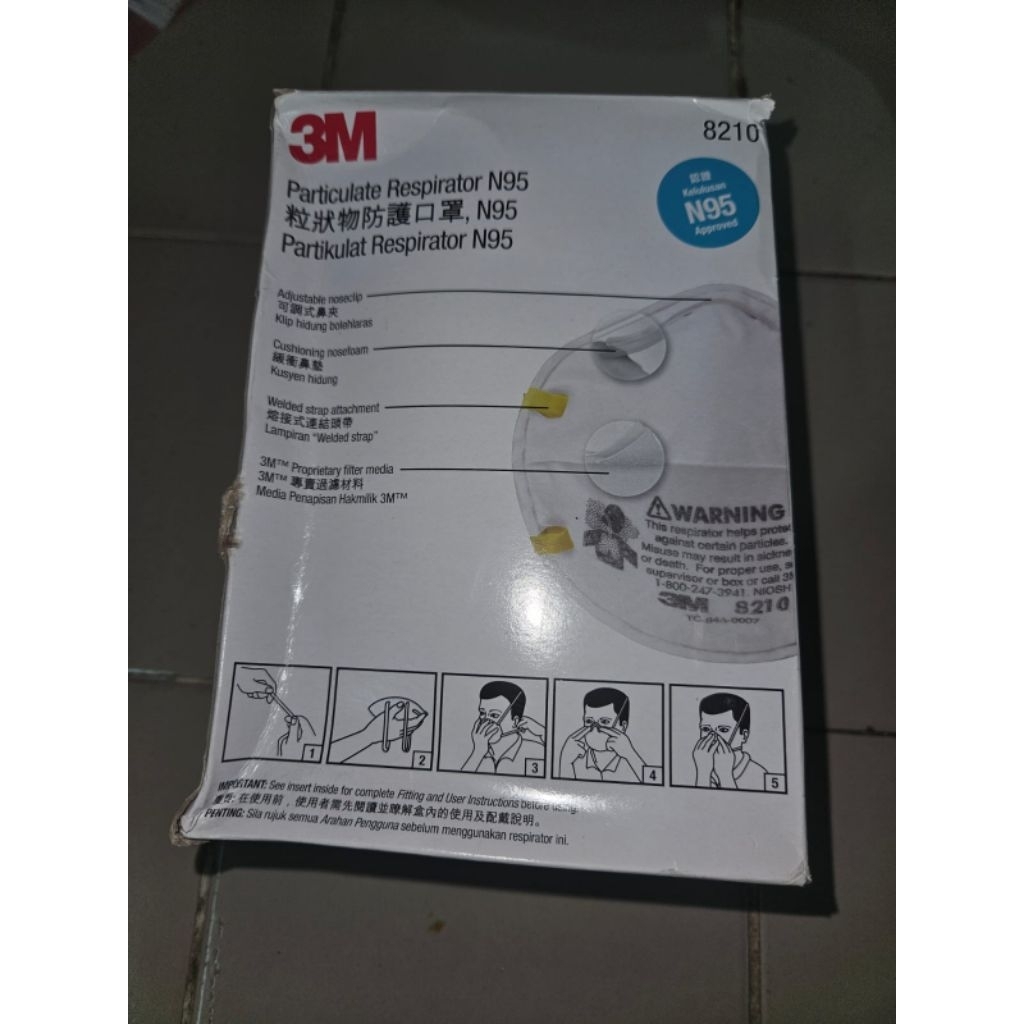 Masker 3M N95 8210 Original
