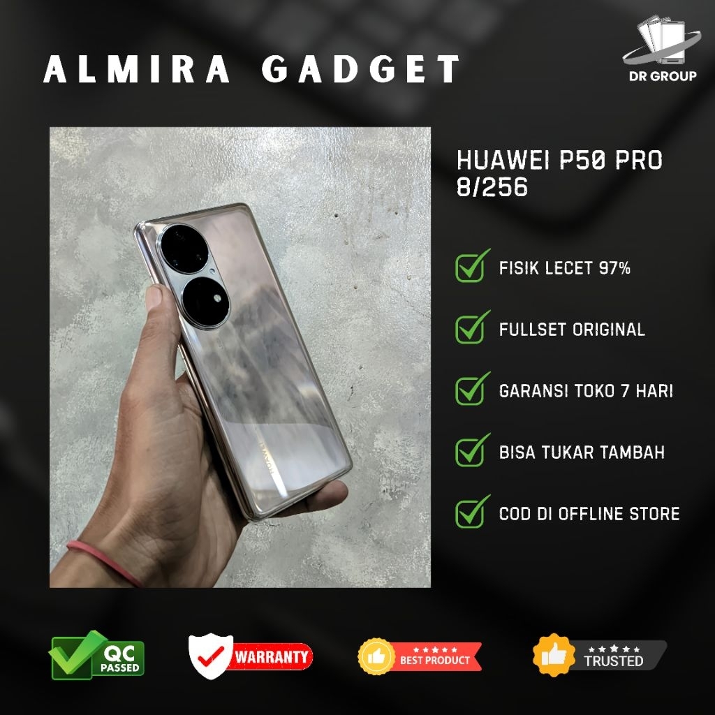 Huawei P50 Pro 8/256 Second Fullset Bergaransi