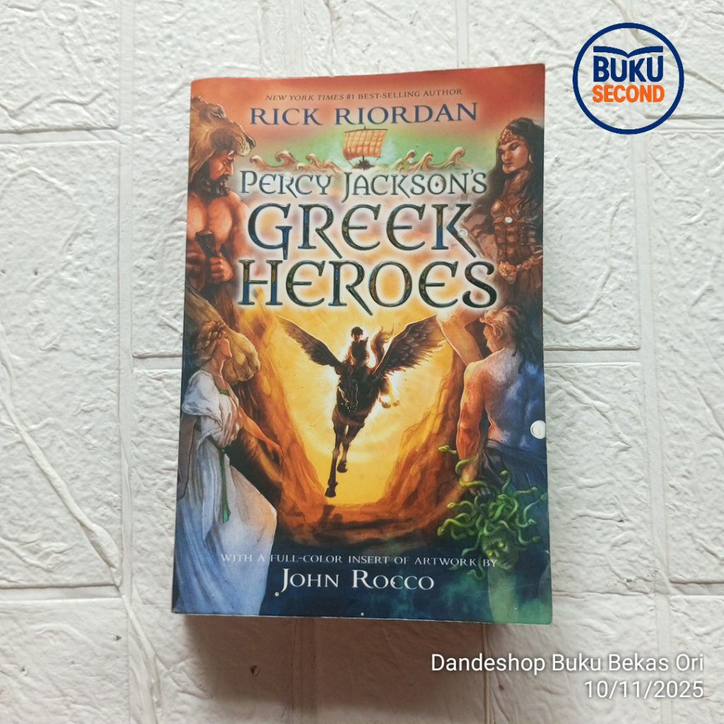 (ENGLISH) Percy Jackson's Greek Heroes by Rick Riordan - Novel Original Bekas Preloved