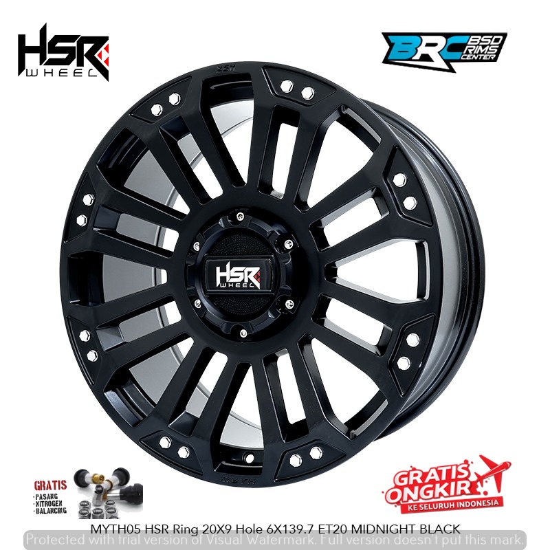 Velg mobil triton prado land cruiser hsr myth05 r20 ring 20 FREE ONGKIR