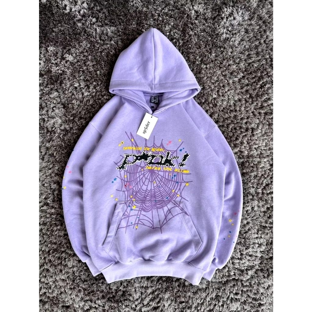 HOODIE SP5DER UNGU LILAC