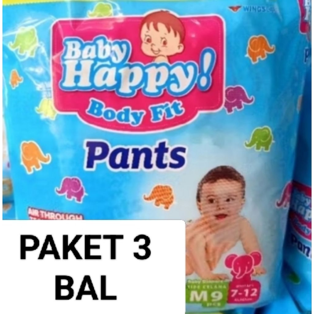 Pampers popok murah baby happy 3 BAL M/27 L/24 XL/21 popok bayi
