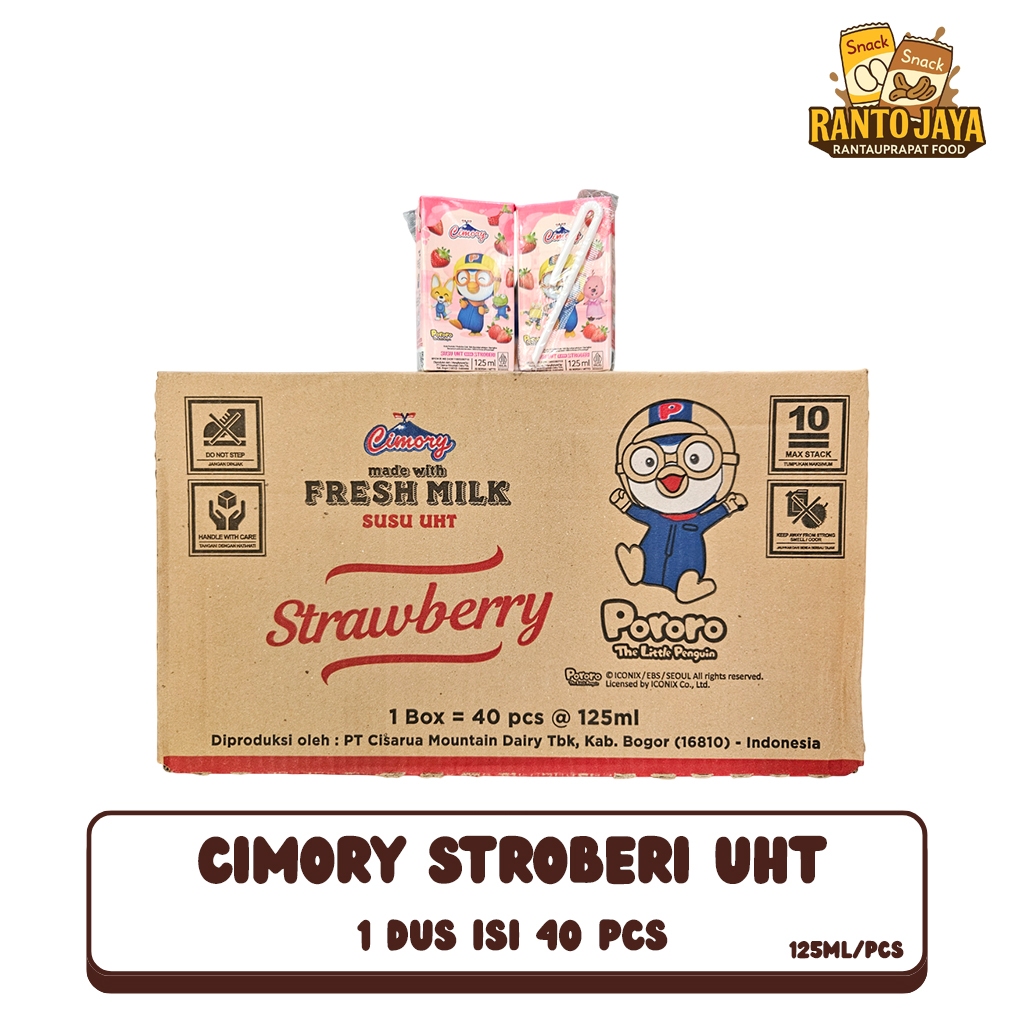 1 Dus Cimory Stroberi Susu UHT 125ML