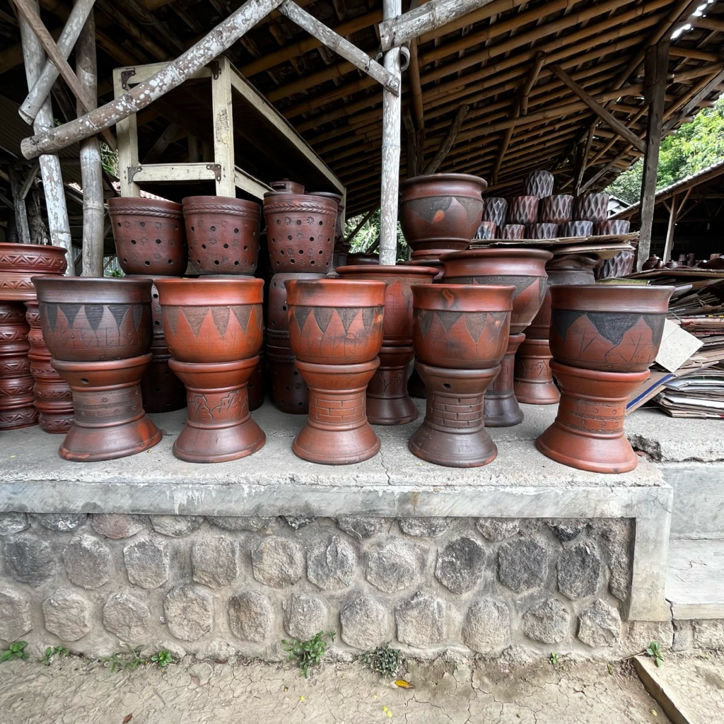Pot D40 T30 Vas Bunga Besar Gerabah Tanah Liat