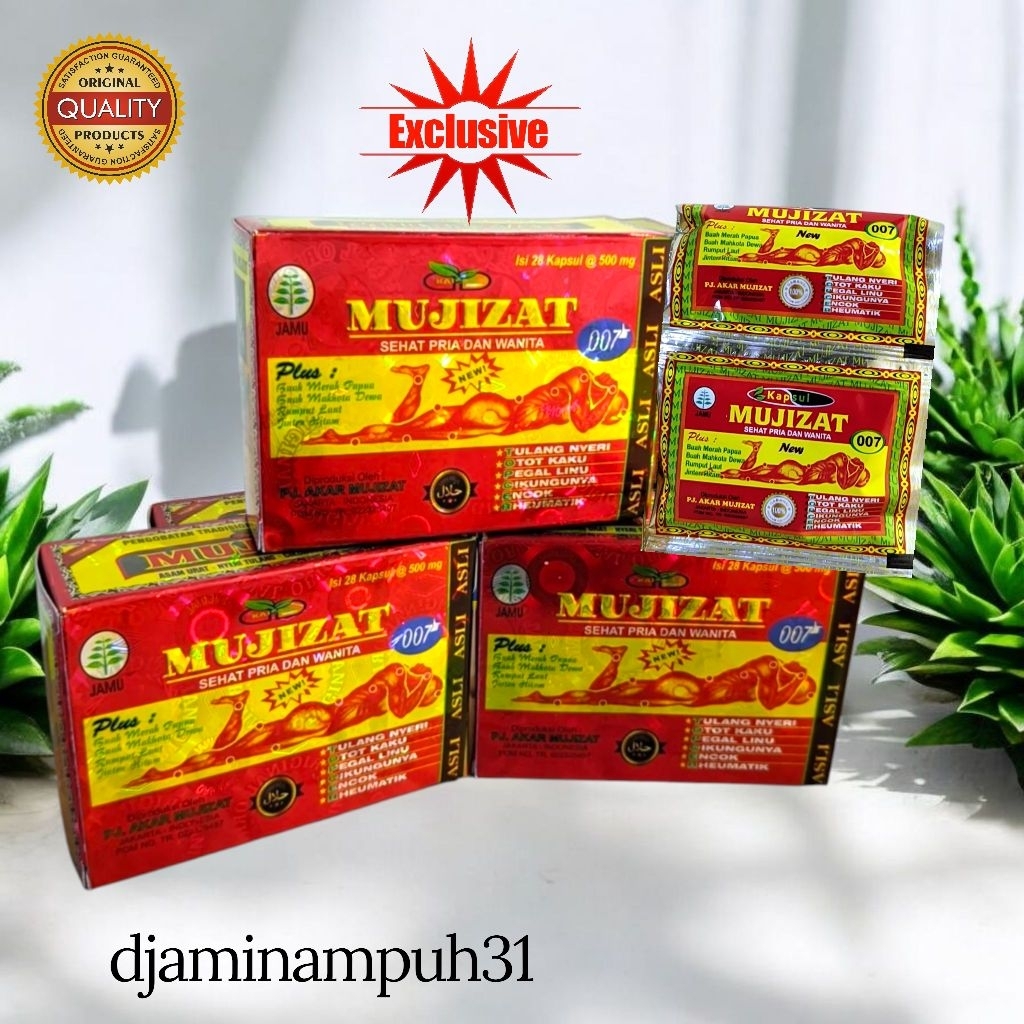 Kapsul herbal mujizat 007 Original isi 14 keping