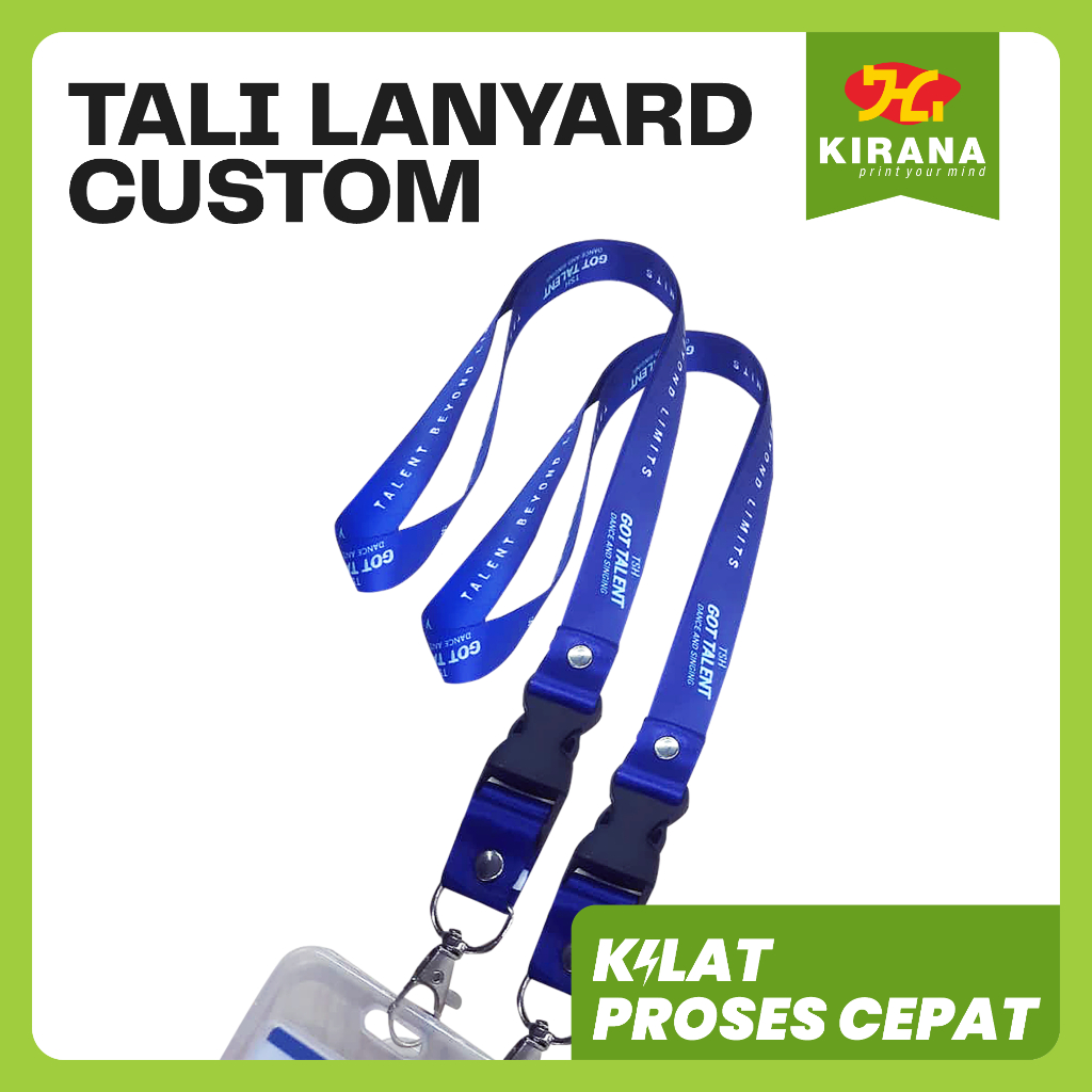 Lanyard Custom 2 sisi Kilat proses cepat