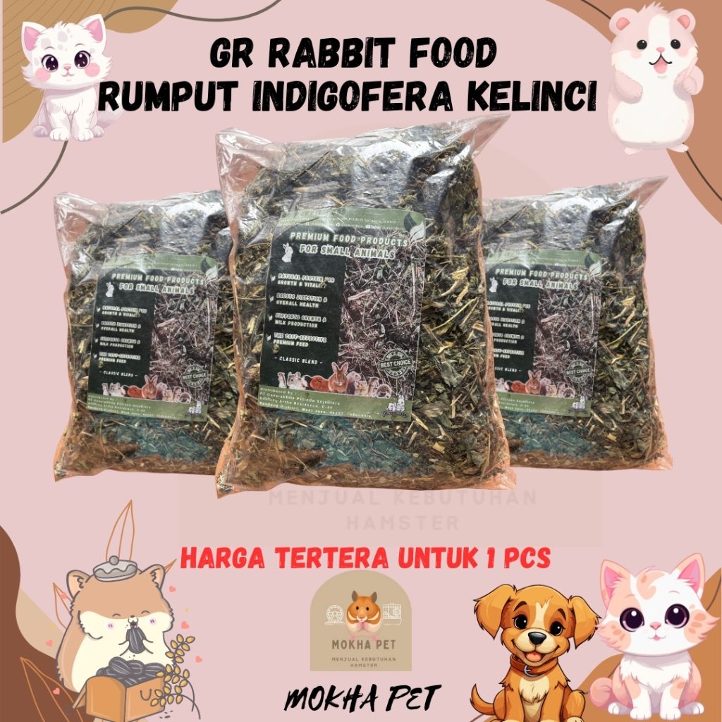 RG rabbit food indigofera makanan pokok kelinci