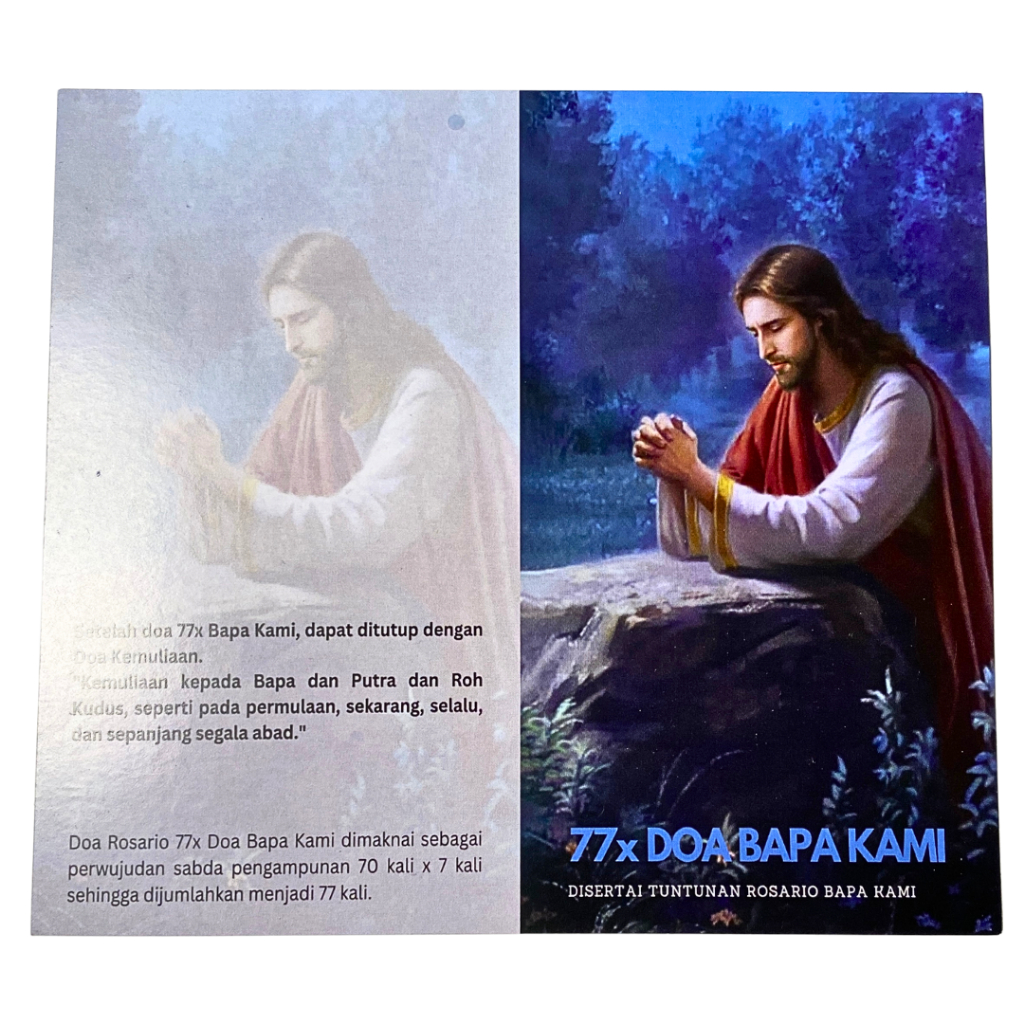 Lembar Doa 77x Doa Bapa Kami - kaplet bapa kami