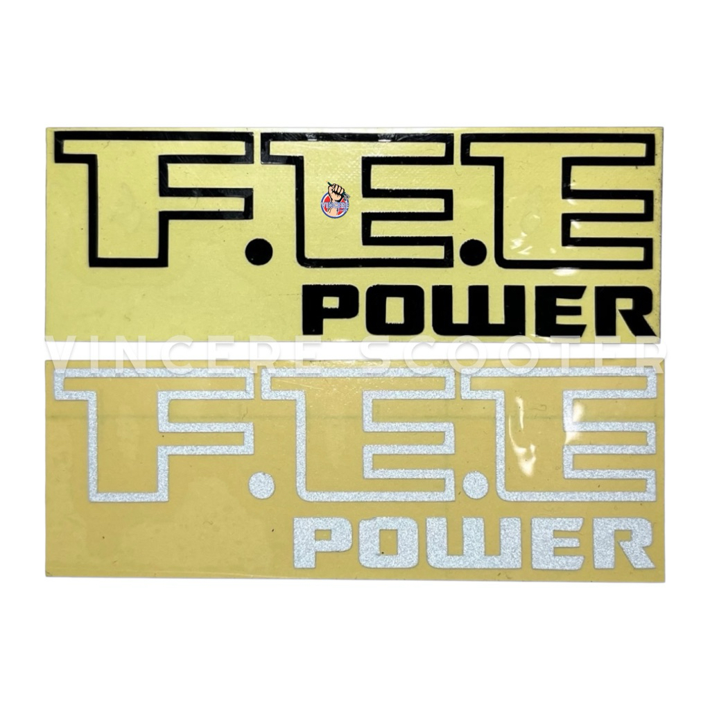 Emblem Stiker Tepong Samping FEE Power Vespa PX PS Strada Exclusive Spartan