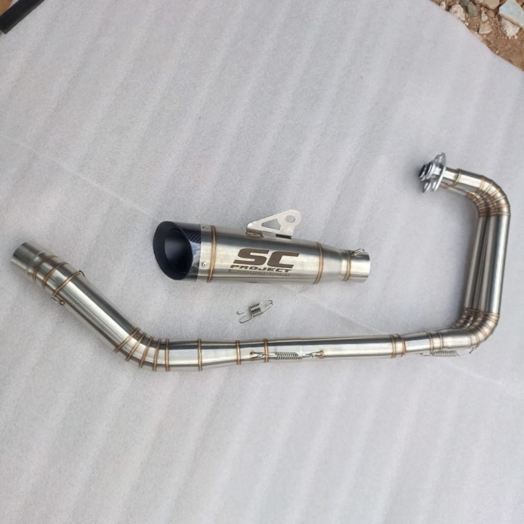 Knalpot NINJA 250 FI NINJA 250 KARBU FULLSYSTEM SC PROJECT S1