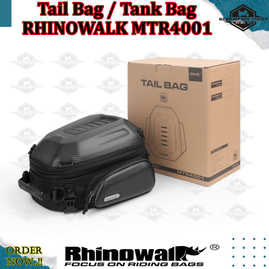 Tail Bag Rhinowalk MTR4001 Waterproof Tailbag Rhinowalk Tank Bag Rhinowalk MTR 4001 Tas Motor Rhinow