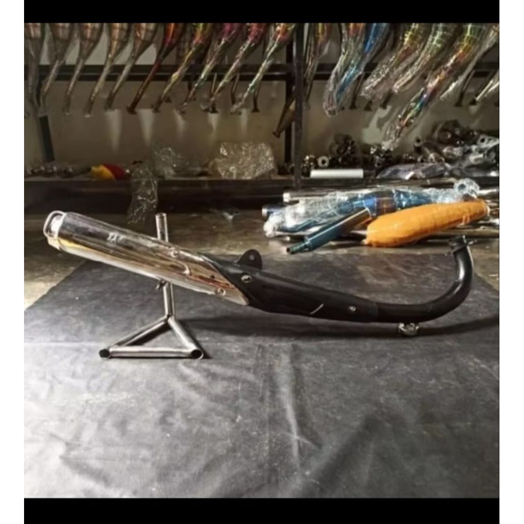 KNALPOT RX KING STANDAR RACING PEREDAM