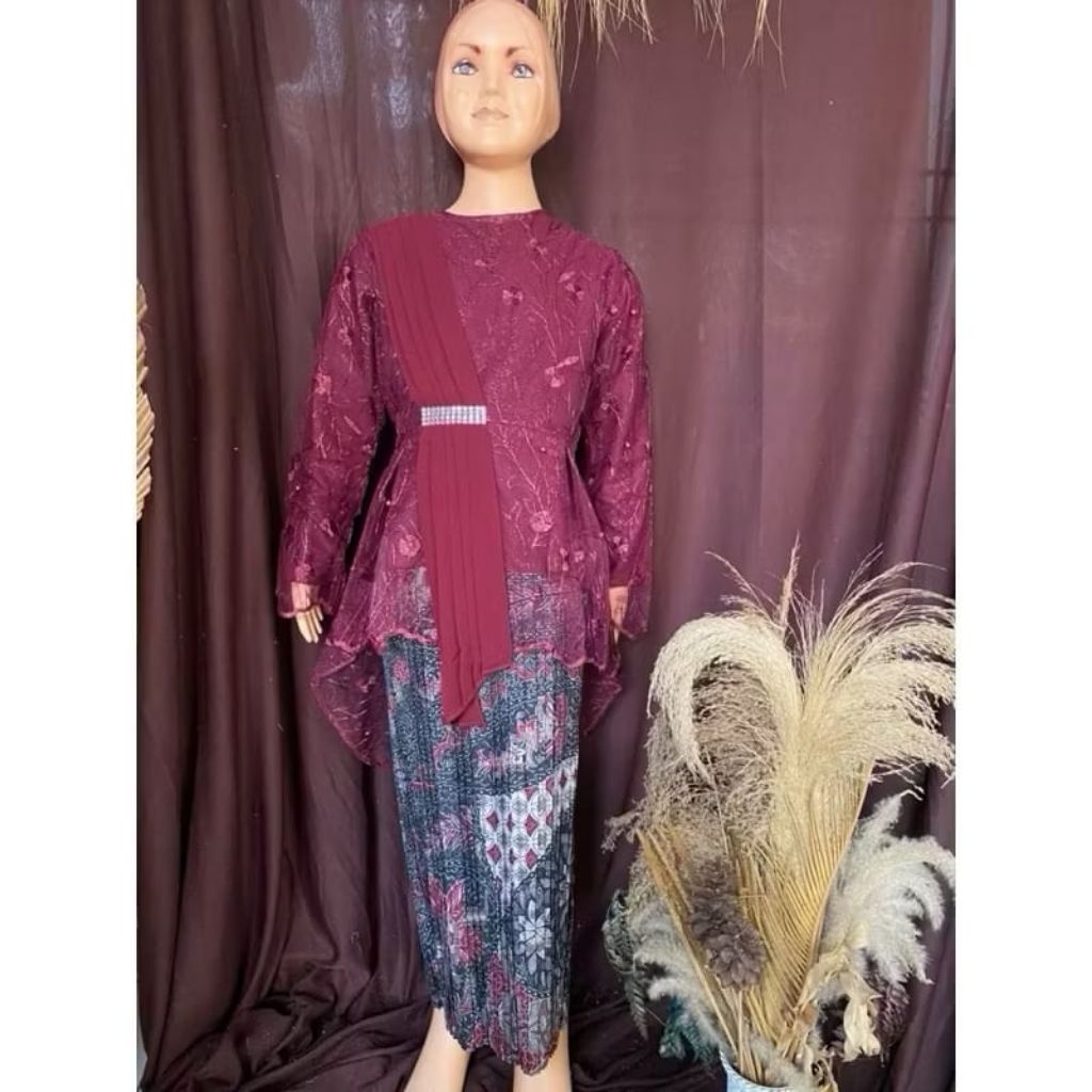 KK Setelan Kebaya Anak Aurora Selendang Setelan Kebaya Aurora Anak TK - SD Kebaya Karnaval Kebaya Ka
