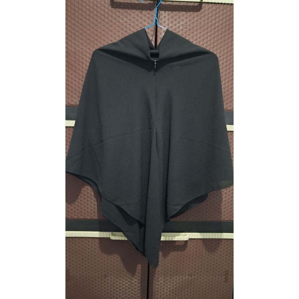 Preloved Khimar Segi Empat Zipper Ceruty Babydoll by Belvara Store / Khimar Segi Empat Instan / Segi