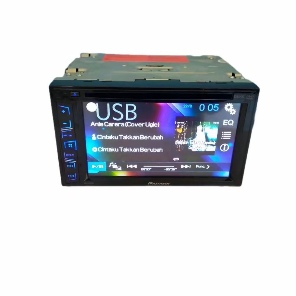 head unit pioneer avh 195dvd original bekas mulus segel