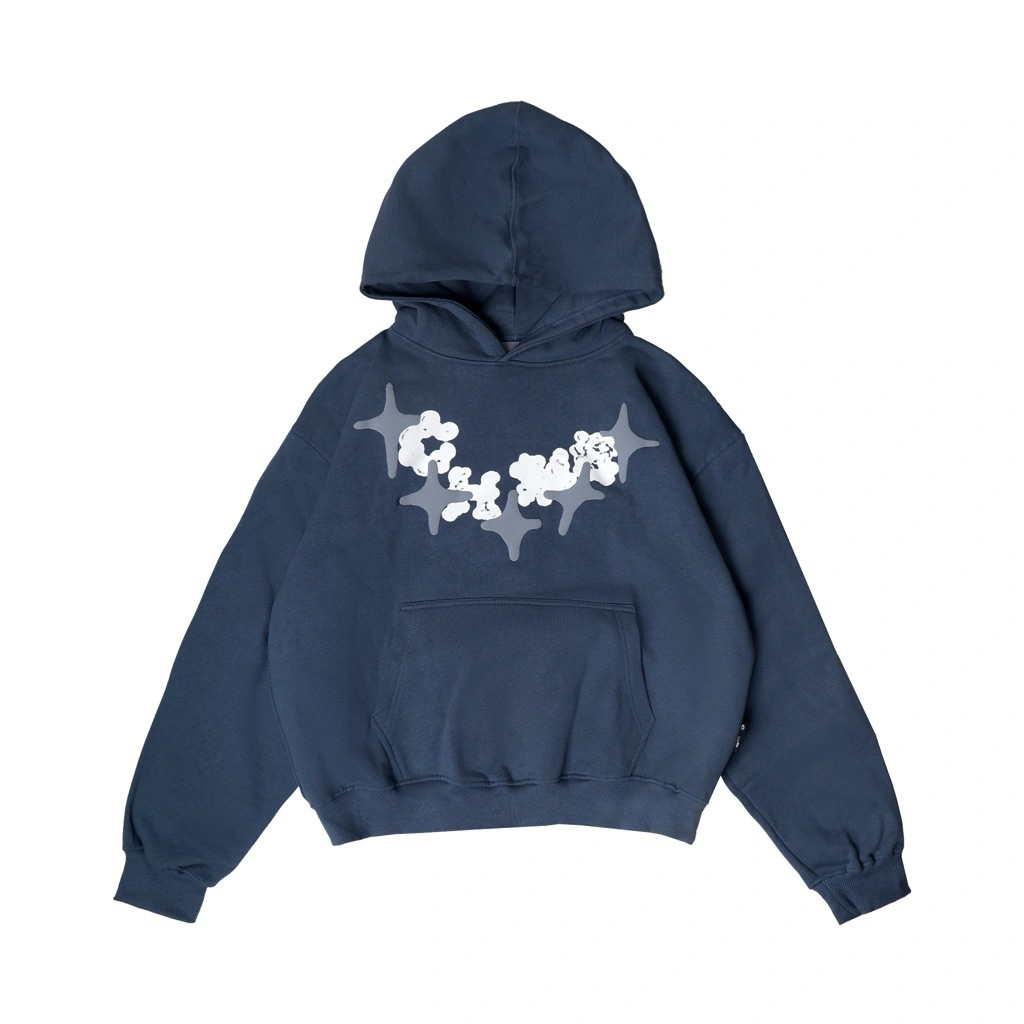 HOODIE CHAMBREDELAVAIN VELLZ STEEL BLUE - XL