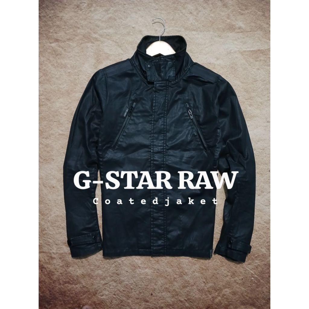 Jaket rider/biker G-STARRAW bahan coated bekas pakai