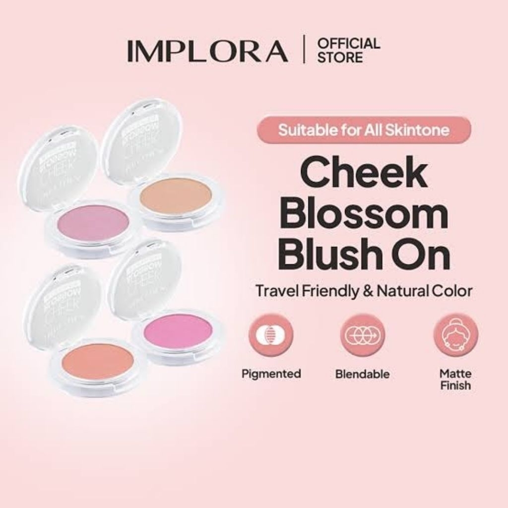 IMPLORA CHEEK BLOSSOM BLUSH ON • IMPLORA KOSMETIK • IMPLORA BLUSH ON