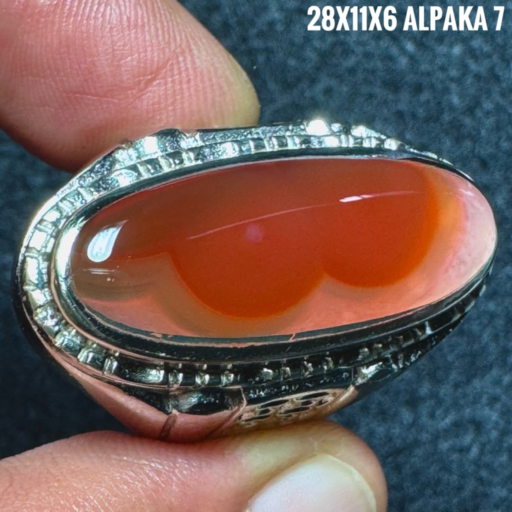 Cincin Batu Akik Natural Lafadz Allah