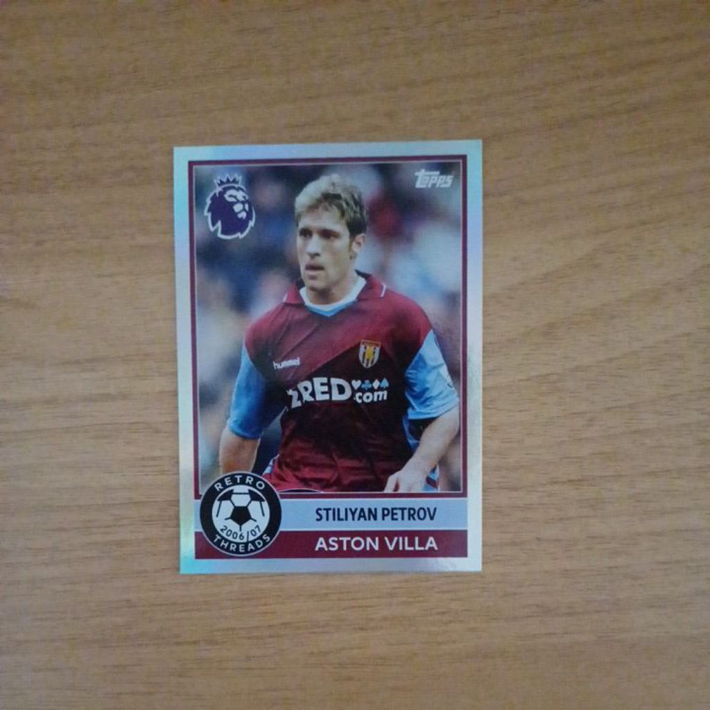 Stiliyan Petrov Aston Villa Retro Threads (Topps Premier League 25 26)