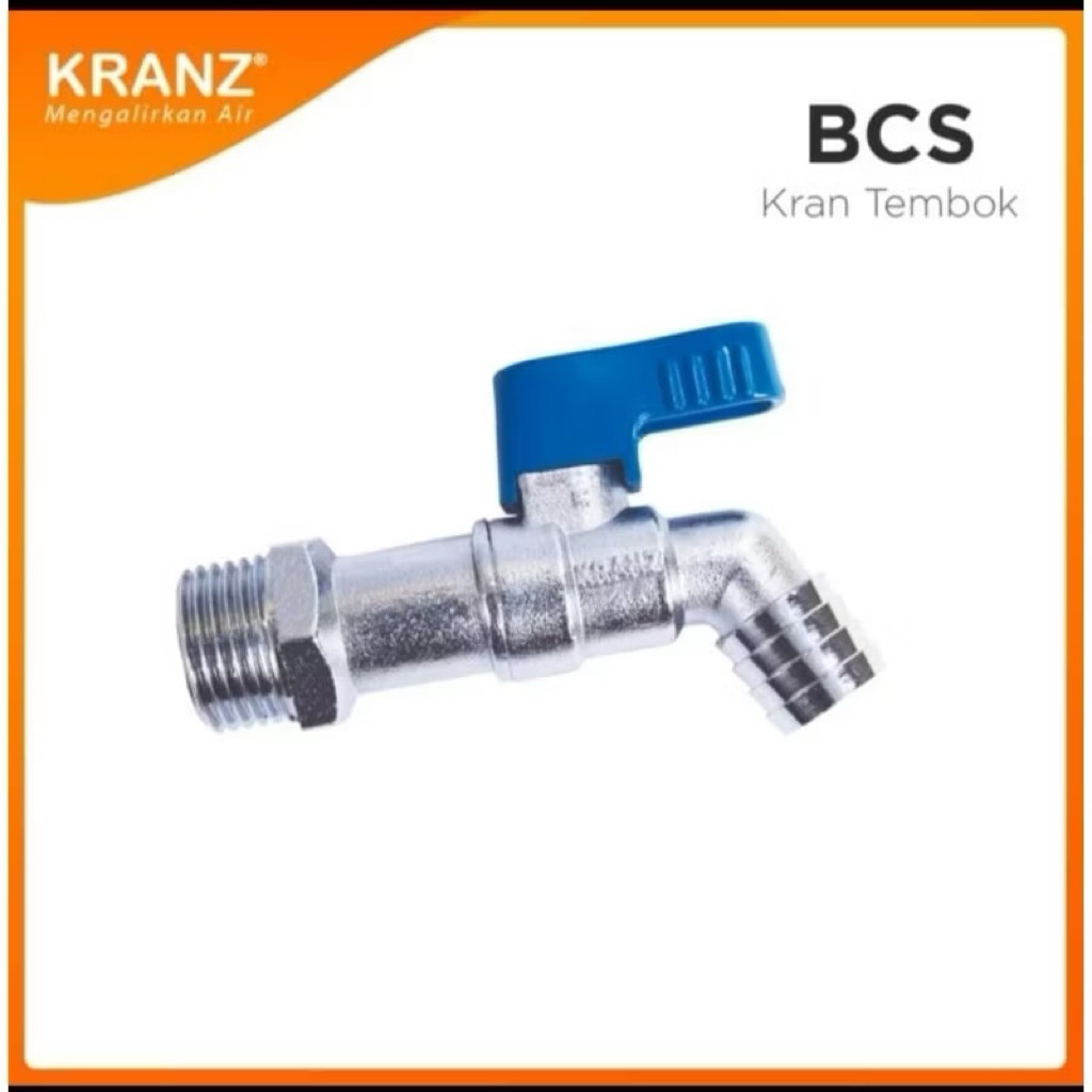 KRANZ Kran Air Tembok BCS 1/2 Inch Gagang Pendek & Panjang Kran Tembok