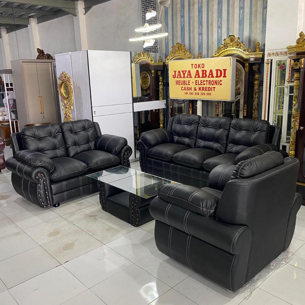 Sofa Silicon Premium Sofa Empuk Super Sofa Oscar Kulit Sintetis Kalep
