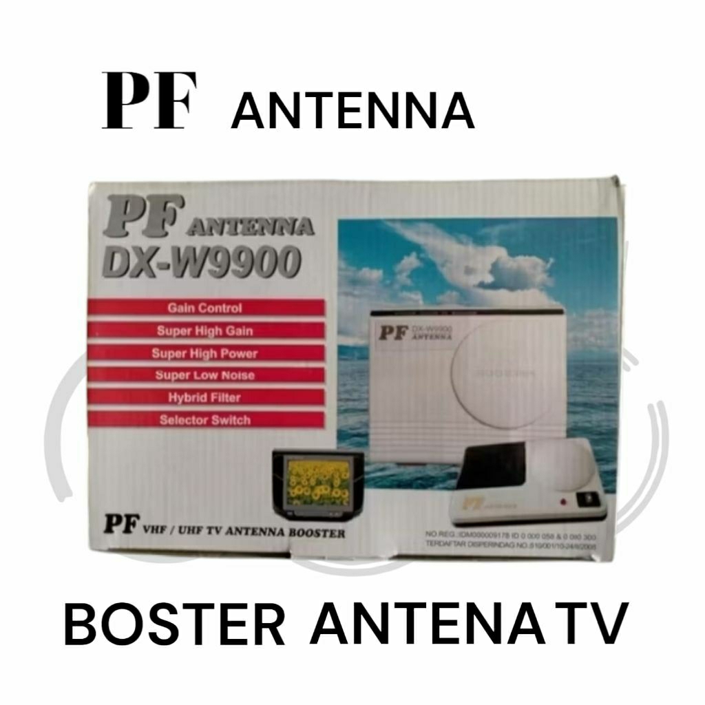 PF Booster Antenna TV Digital DX-W9900 PF Antenna VHF / UHF TV