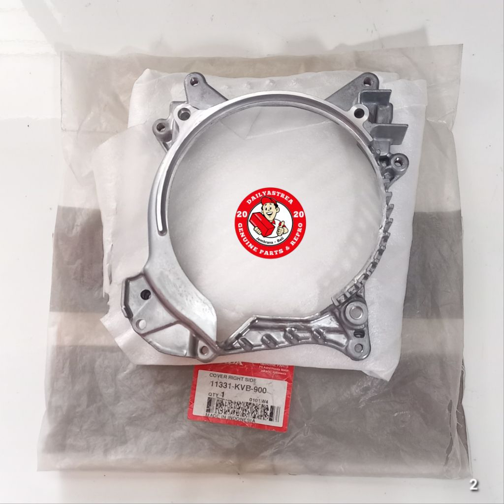 COVER RIGHT SIDE DUDUKAN RUMAH RADIATOR HONDA VARIO 110 CW TECHNO CBS KARBU ORIGINAL 11331-KVB-900