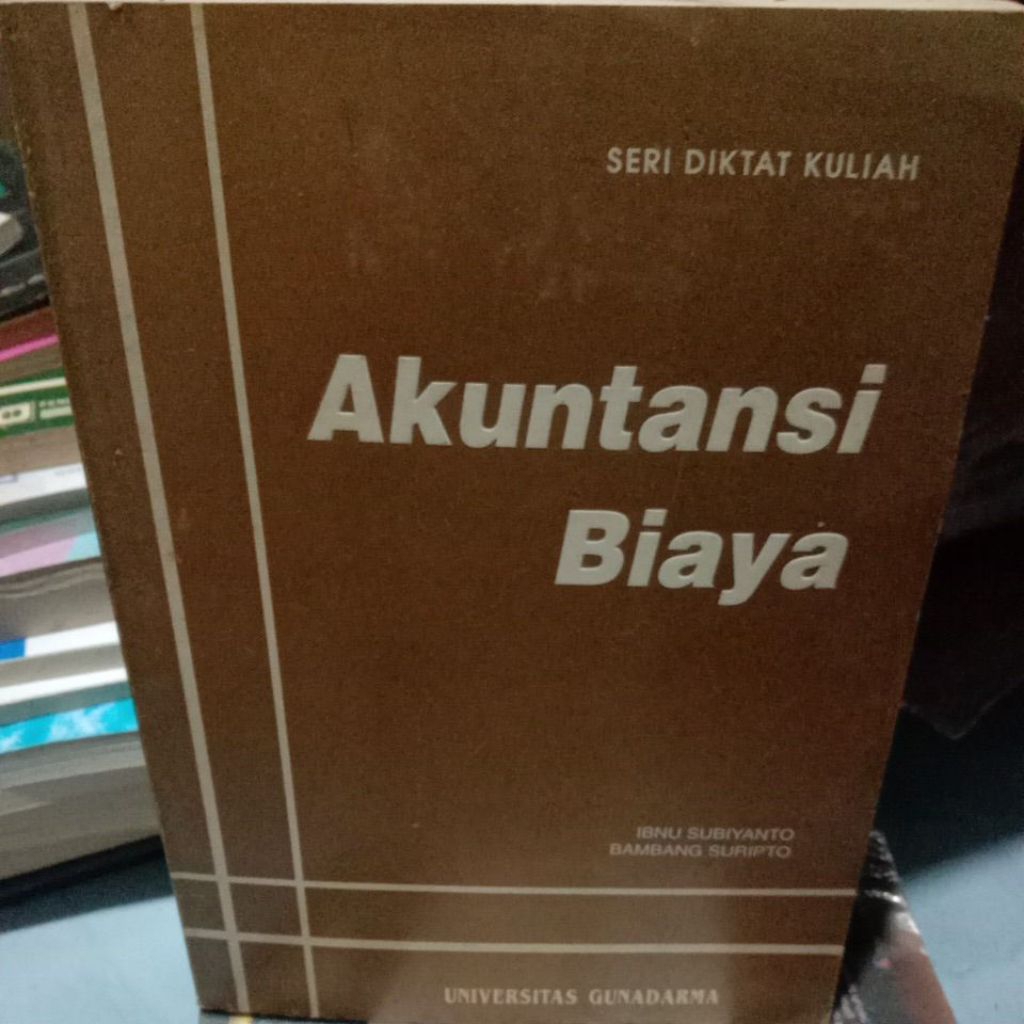 BUKU AKUNTANSI BIAYA,  buku second