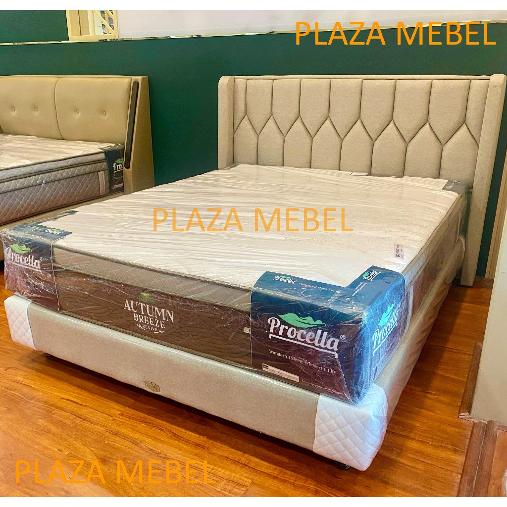 Divan + Sandaran HALTIA Procella ( TANPA KASUR ) / Bed Divan + Headboard ONLY