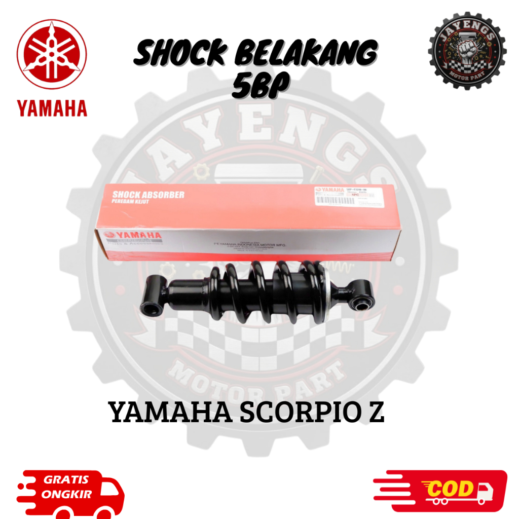 Shock Belakang Motor Yamaha Scorpio & Scorpio Z 5BP original jayeng part
