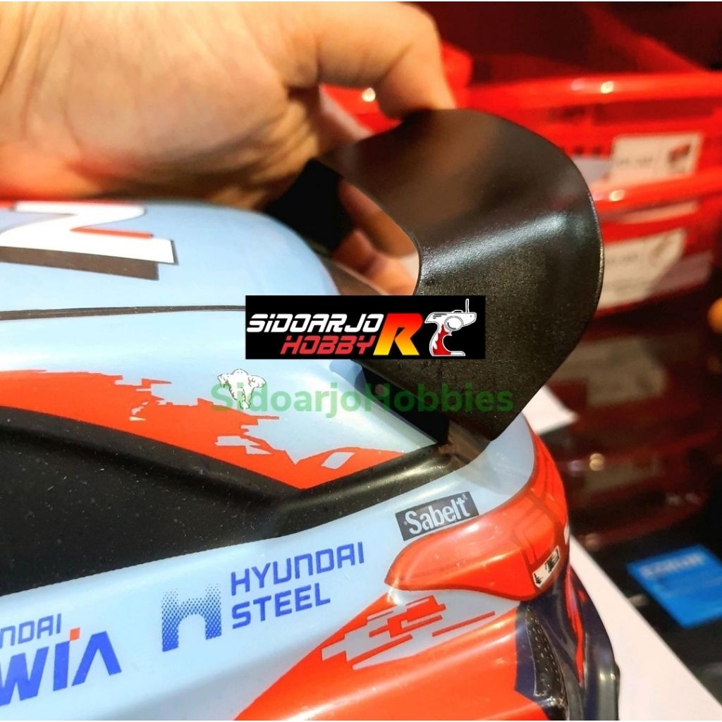 SPOILER WING 1 LAYER HANDMADE RC 1/10 SEDAN HATCHBACK RC RALLY HYUNDAI YARIS SUBARU