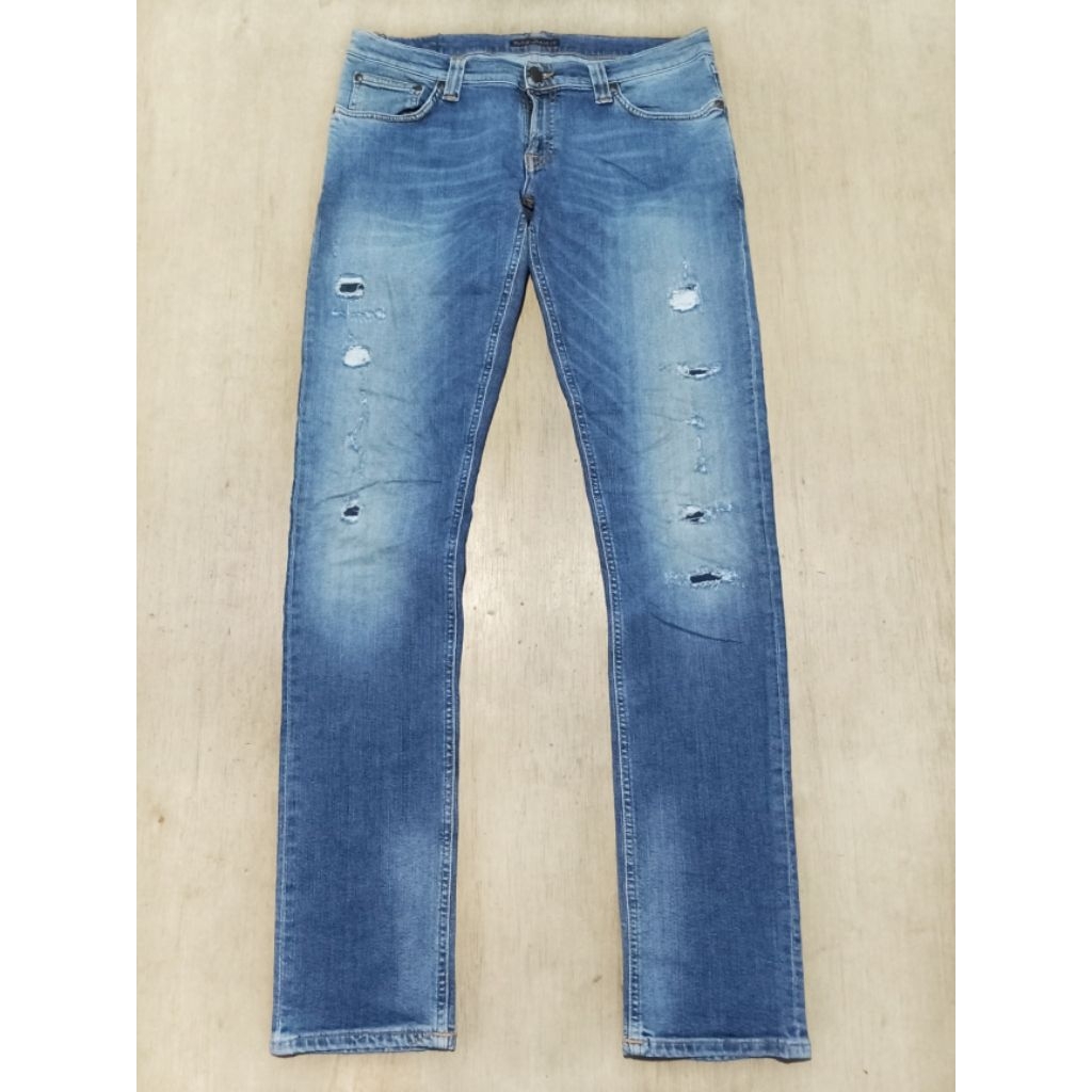 NUDIE JEANS RIPPED ITALY TIPE LONG JHON ORIGINAL