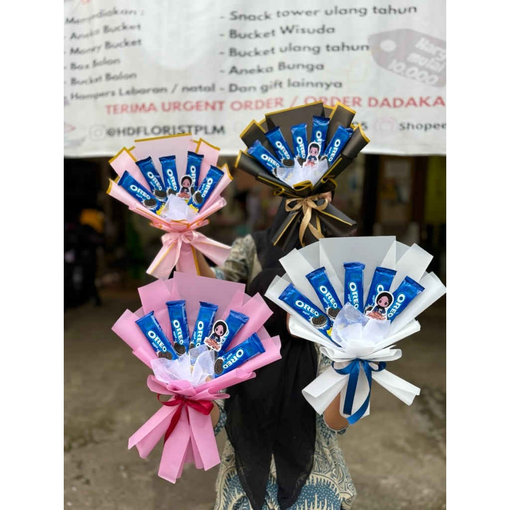 bucket snack oreo | bucket snack hari guru | buket hari guru palembang