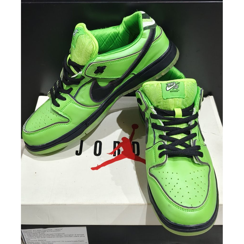 Nike SB Dunk Low Pro x Powerpuff Girls Buttercup