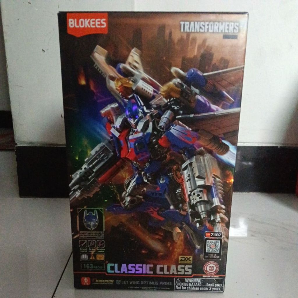 Blokees Optimus Prime Bayverse Jet Wing Classic Class (Kondisi Rakit)