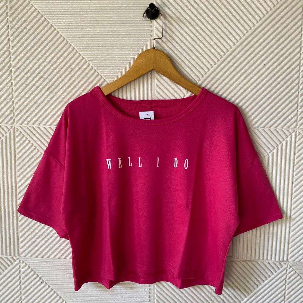 atasan kaos oversize lengan pendek crop sablon wanita/atasan oversize/atasan wanita/kaos crop oversi