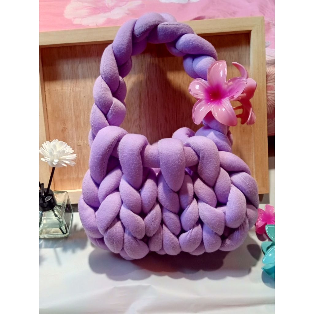 Tas Rajut Chunky Mini — Lucu, Gemes, Handmade Premium • Bisa Request Warna