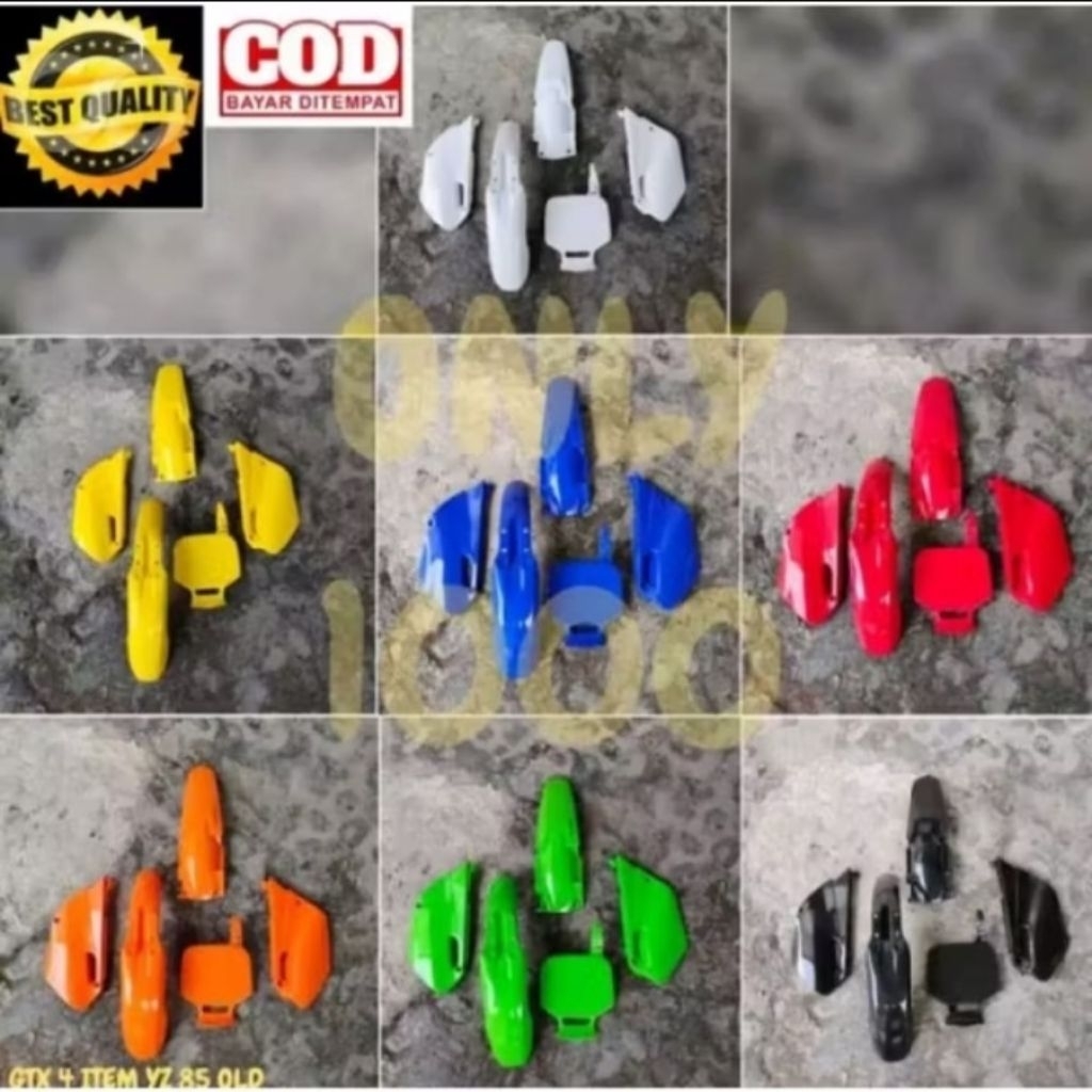 BODY GTX YZ 85 OLD 4ITEM PLAT NOMOR YZ85 OLD SAYAP JOK YZ85 OLD SPAKBOR DEPAN YZ85 OLD SPAKBOR BELAK