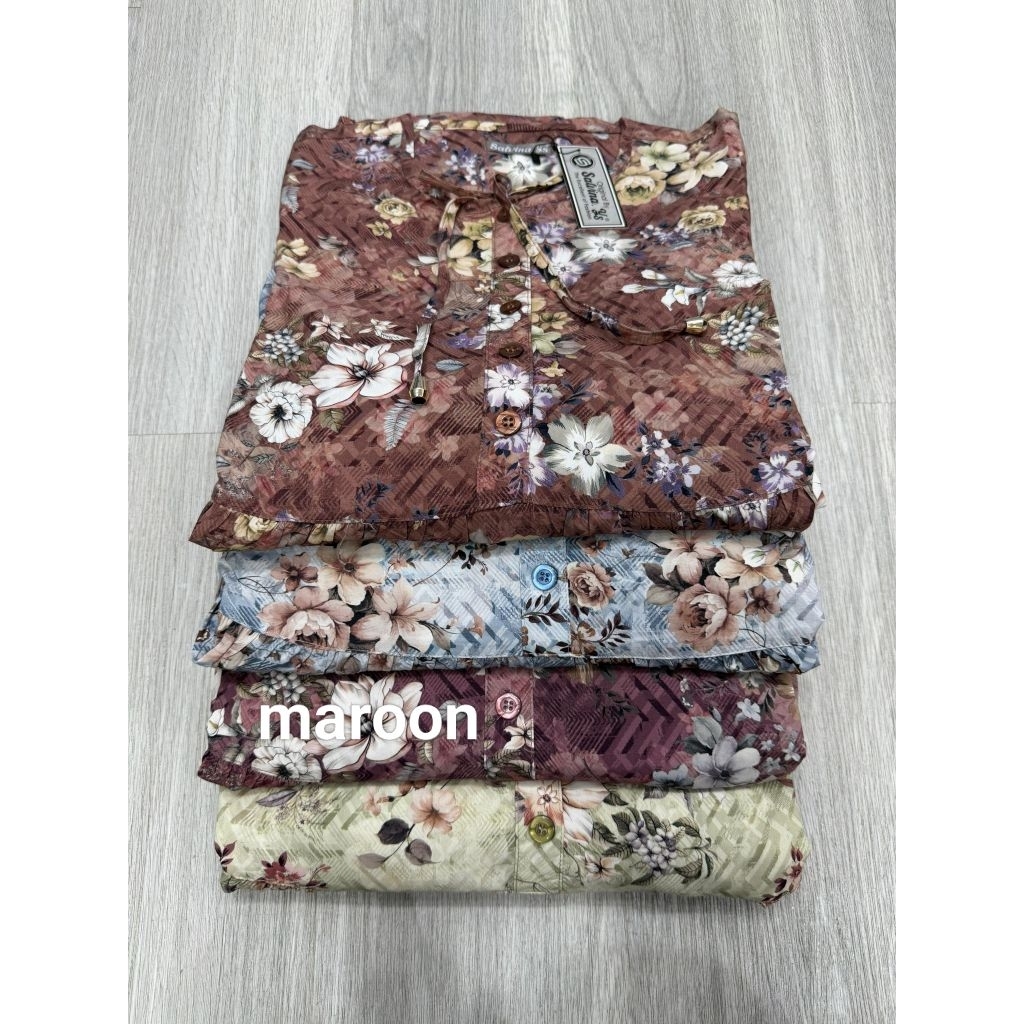 Midi Dress salvina Ys motif bungadengan renda