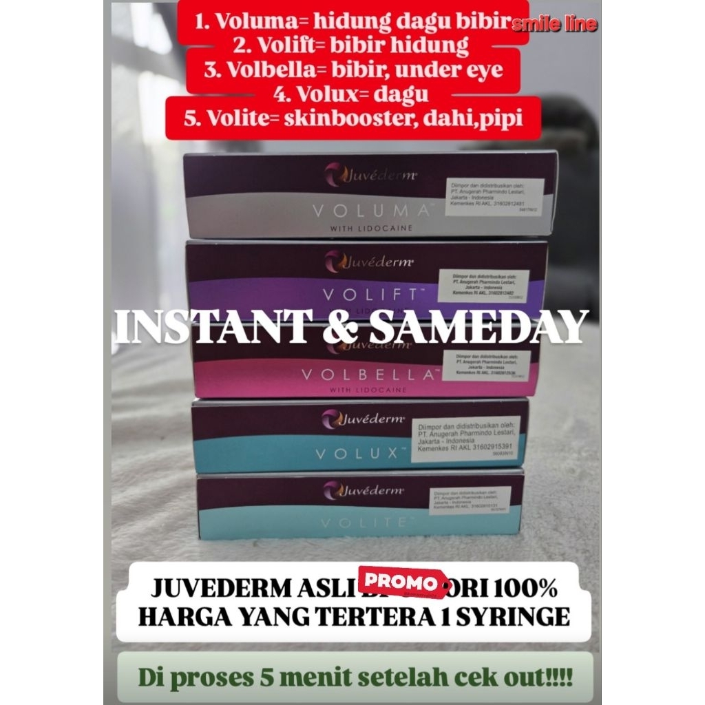 JUVEDERM ALL VARIAN ORI 100%