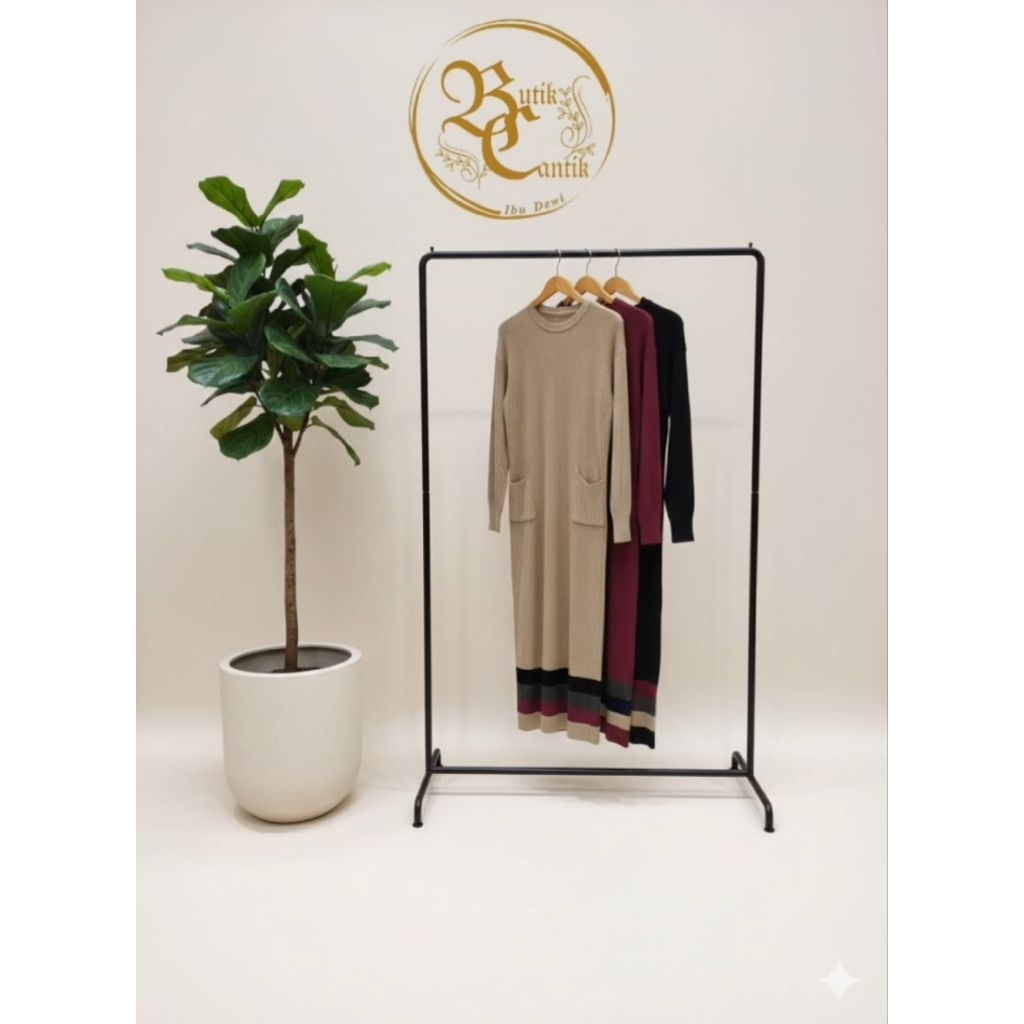 Dress rajut import//rajut Maxi// gamis rajut